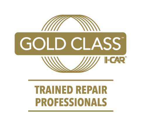 I-CAR Gold Class certification icon for trained repair professionals.