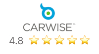 Carwise review icon, 4.8 average stars.