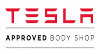 Tesla approved body shop icon.