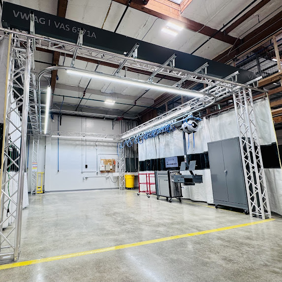 New expansion building for Exotic Motors, now open for collision damage repair services.